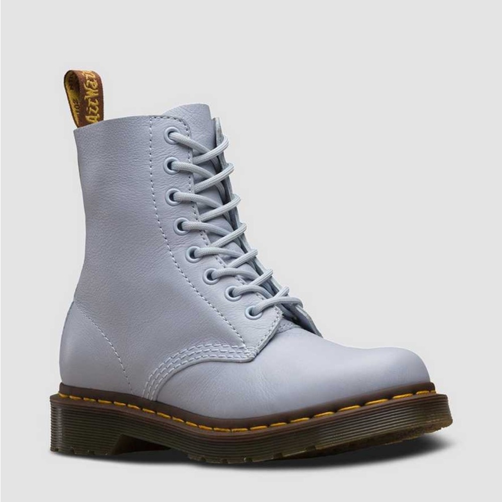 Dr. Martens Sky Blue Leather Boots